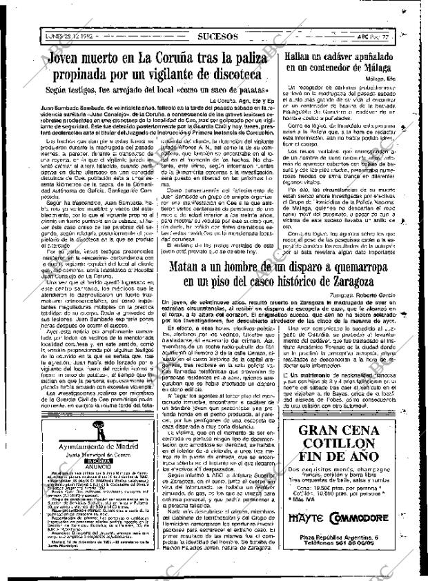 ABC MADRID 28-12-1992 página 77