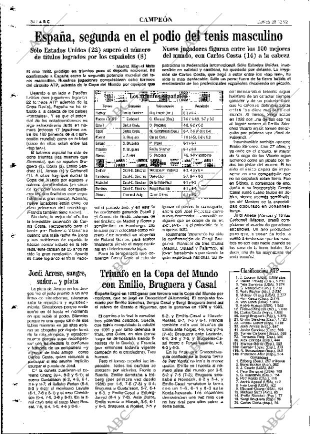 ABC MADRID 28-12-1992 página 84