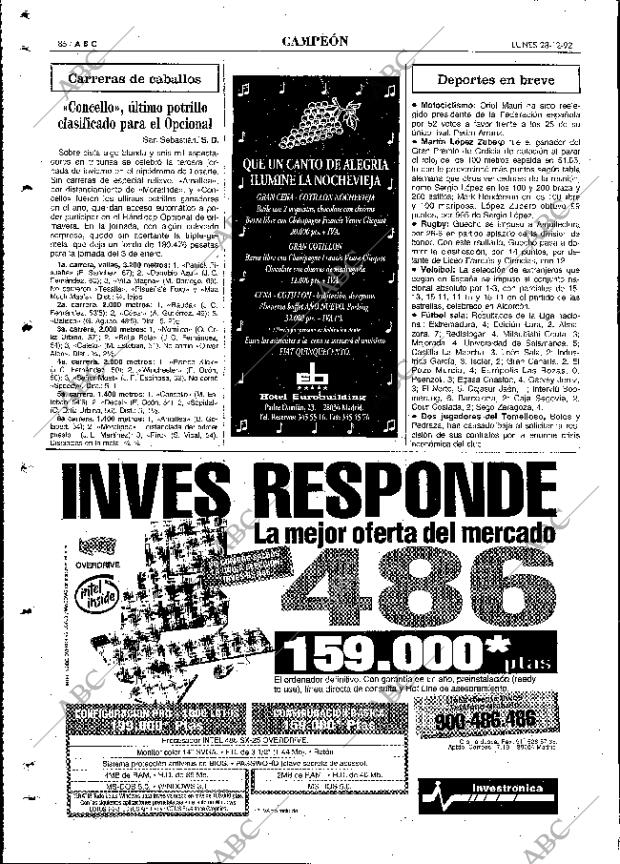 ABC MADRID 28-12-1992 página 86