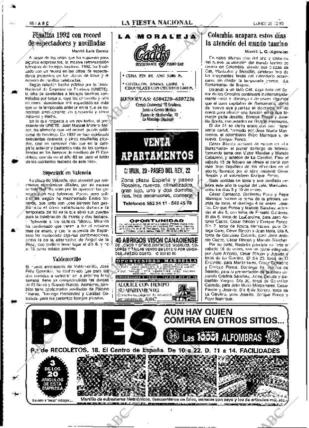 ABC MADRID 28-12-1992 página 88