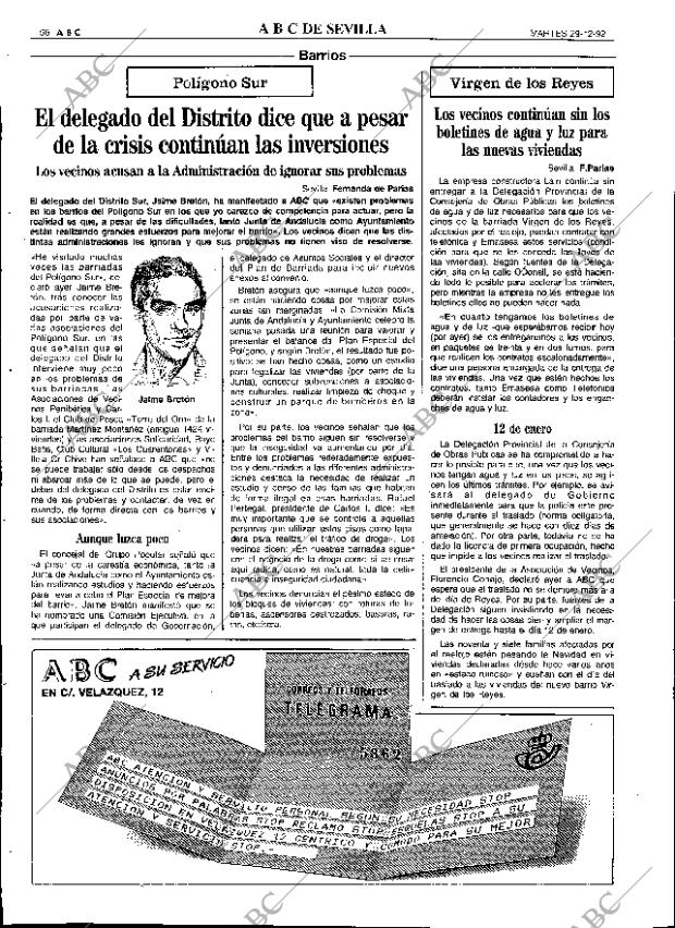 ABC SEVILLA 29-12-1992 página 56