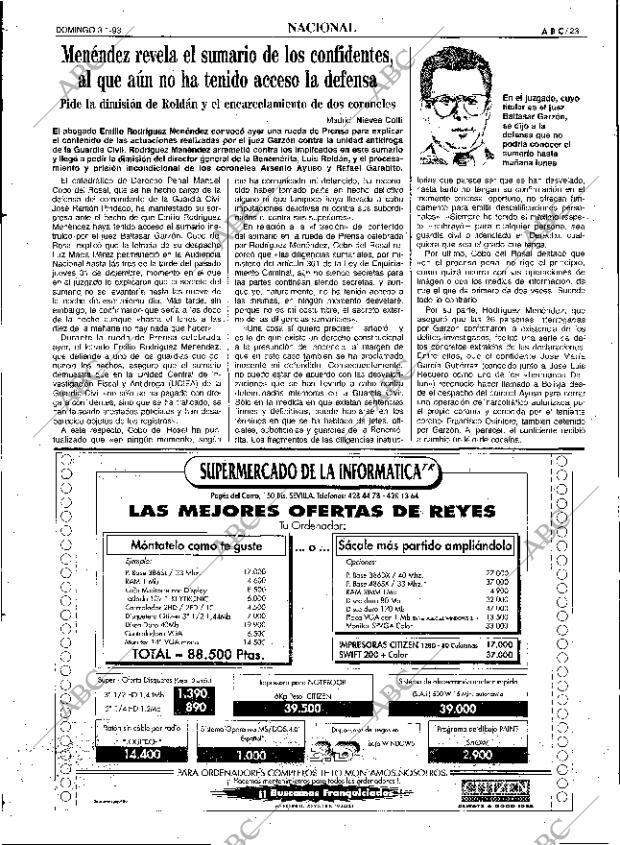 ABC SEVILLA 03-01-1993 página 23