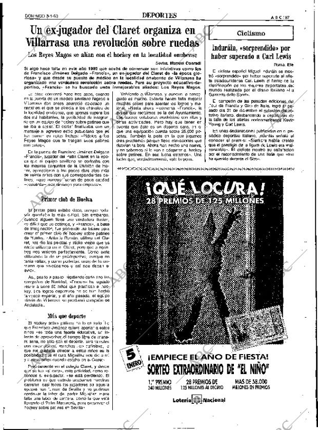 ABC SEVILLA 03-01-1993 página 87