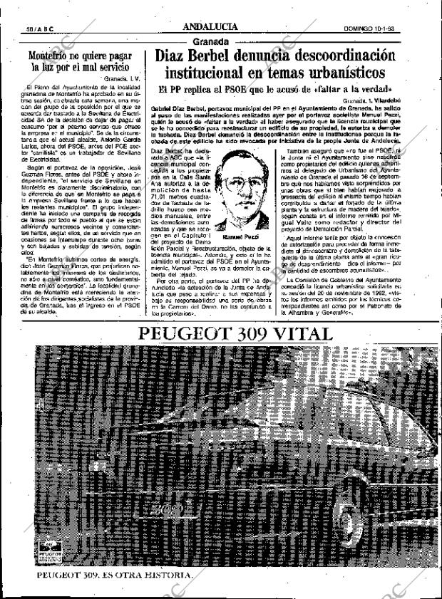 ABC SEVILLA 10-01-1993 página 58