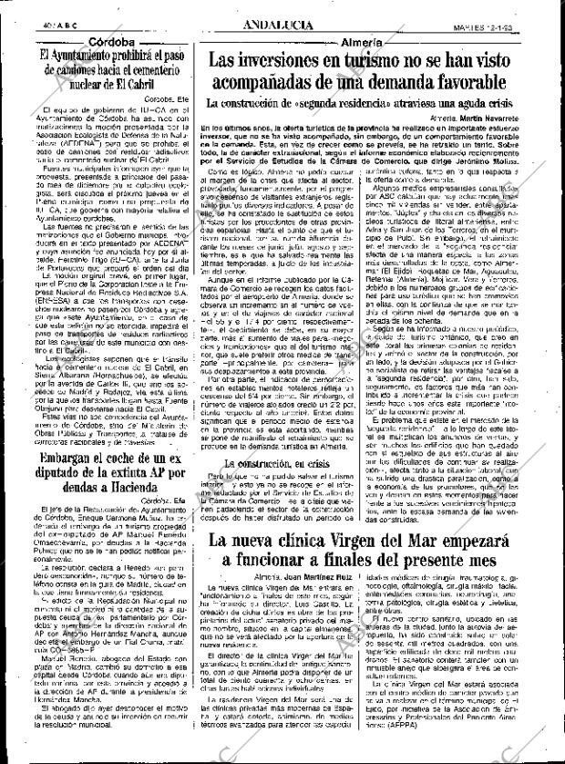ABC SEVILLA 12-01-1993 página 40