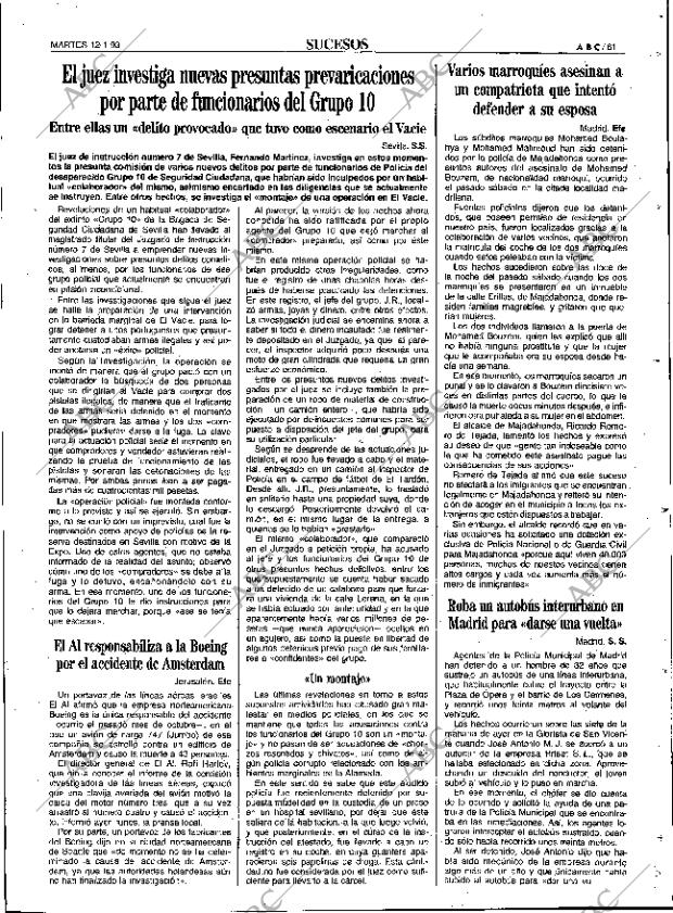 ABC SEVILLA 12-01-1993 página 61