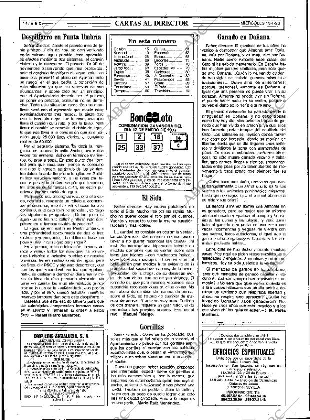 ABC SEVILLA 13-01-1993 página 14