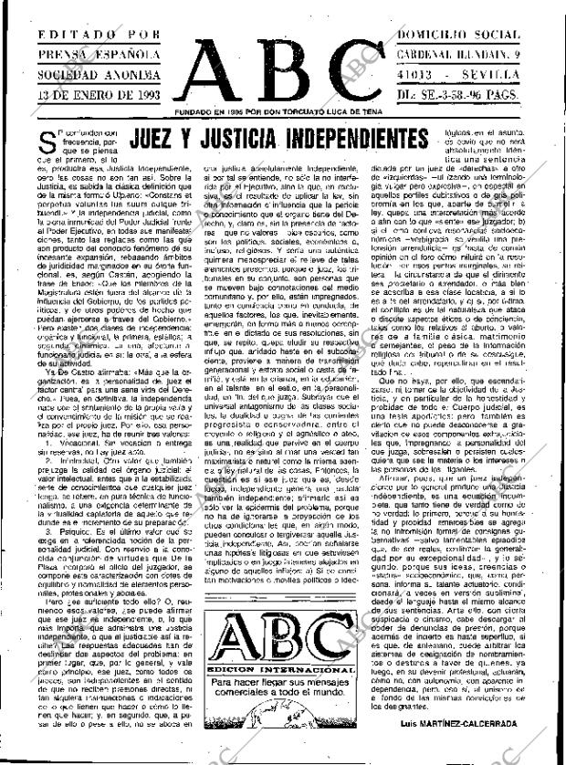 ABC SEVILLA 13-01-1993 página 3