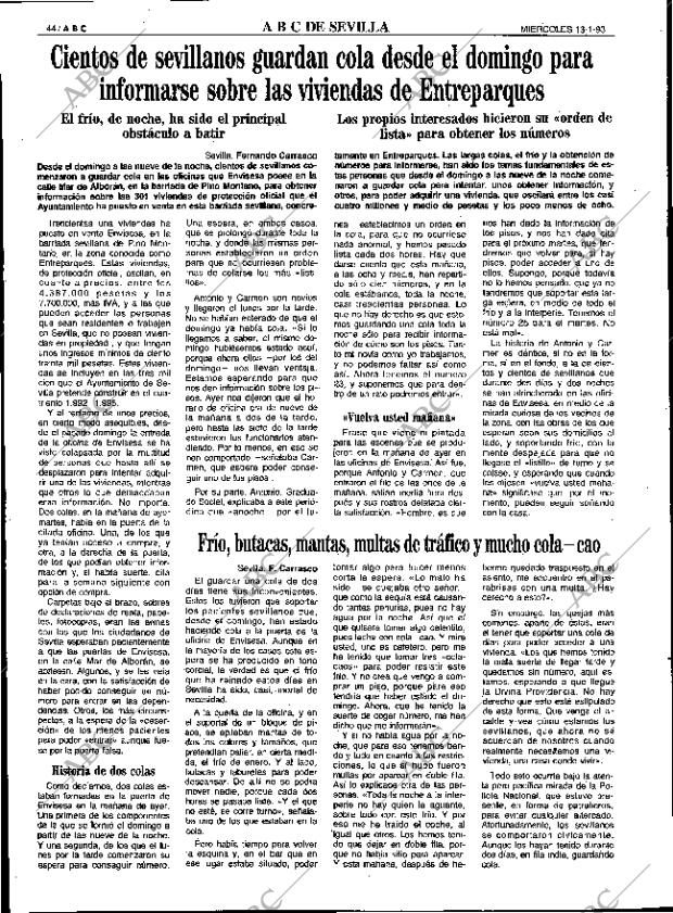 ABC SEVILLA 13-01-1993 página 44