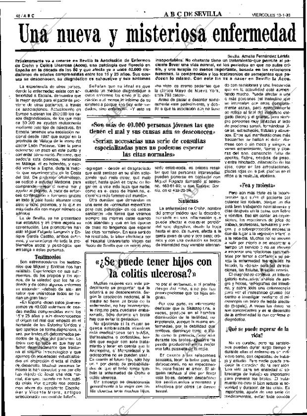 ABC SEVILLA 13-01-1993 página 48