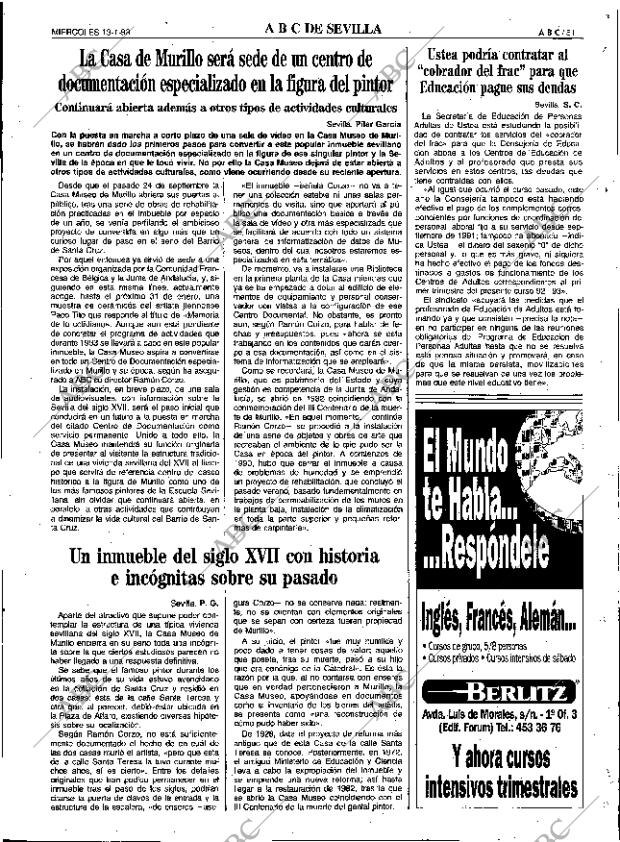 ABC SEVILLA 13-01-1993 página 51