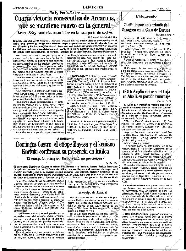 ABC SEVILLA 13-01-1993 página 77