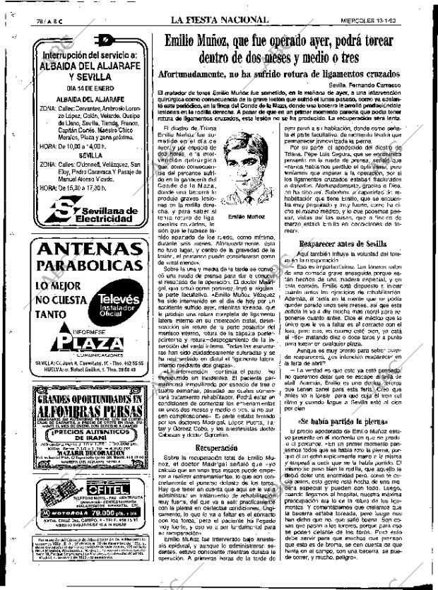 ABC SEVILLA 13-01-1993 página 78