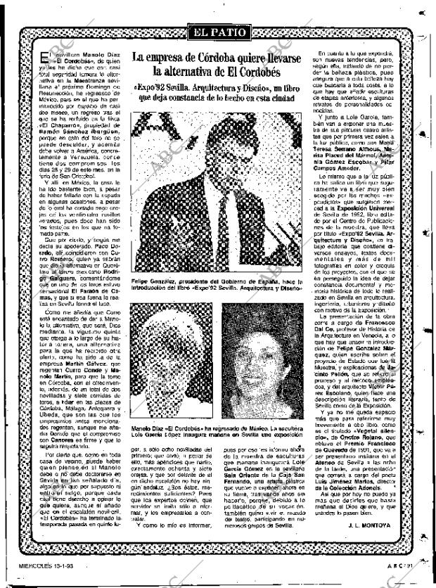 ABC SEVILLA 13-01-1993 página 91