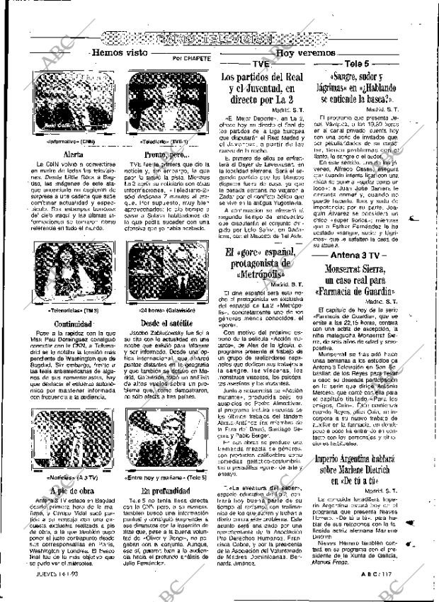 ABC MADRID 14-01-1993 página 117