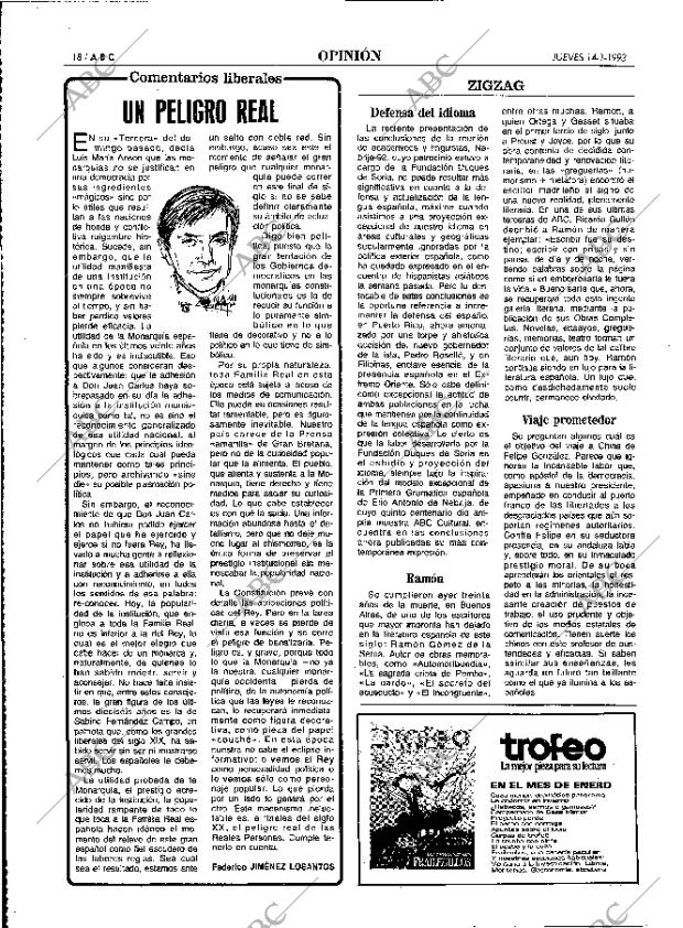 ABC MADRID 14-01-1993 página 18