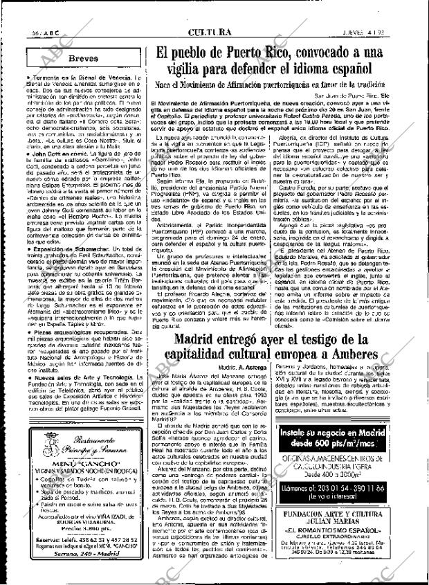 ABC MADRID 14-01-1993 página 56