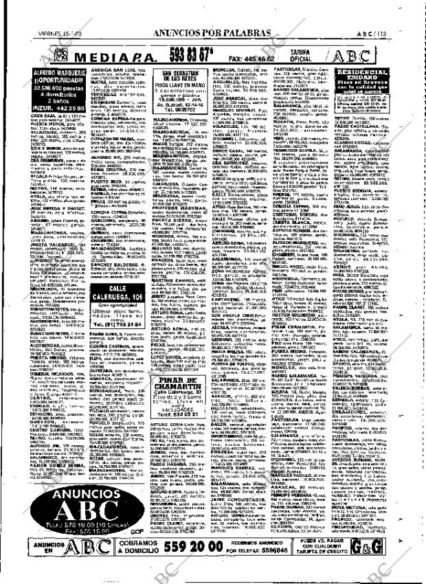 ABC MADRID 15-01-1993 página 113