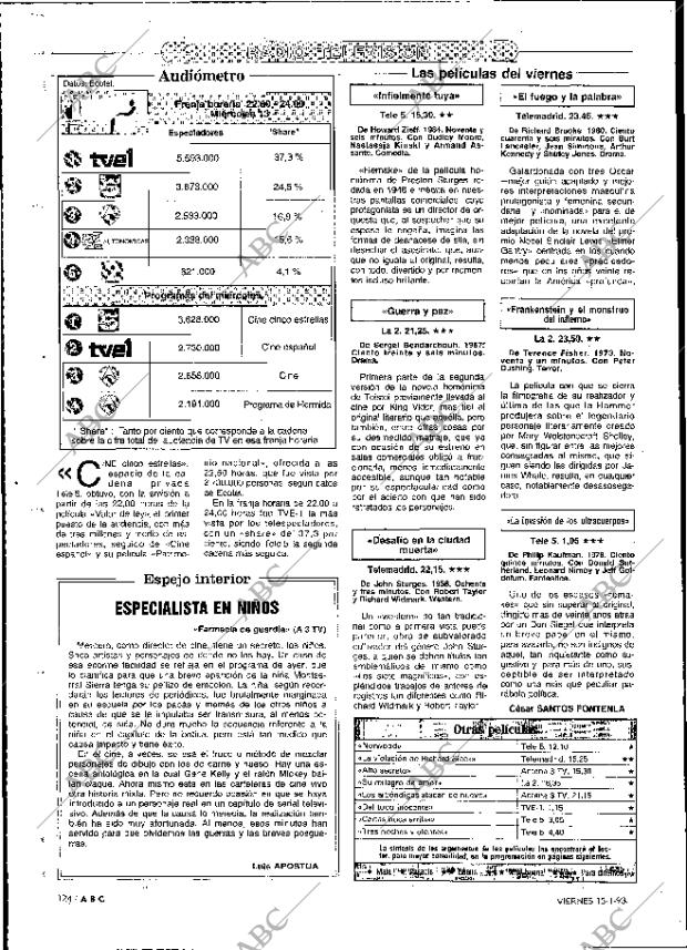 ABC MADRID 15-01-1993 página 124