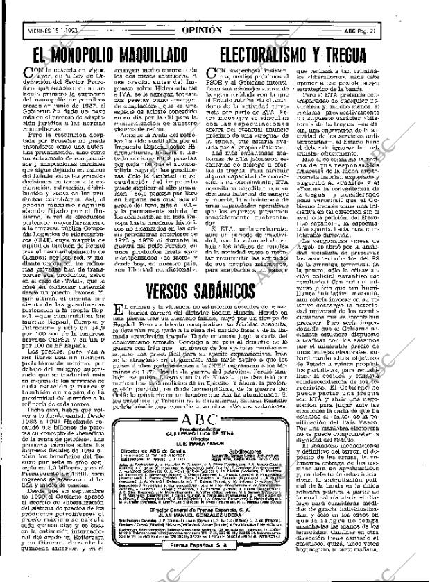 ABC MADRID 15-01-1993 página 21