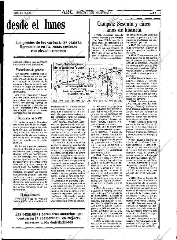 ABC MADRID 15-01-1993 página 45