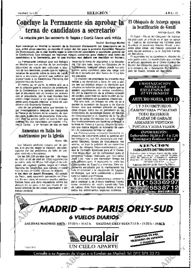 ABC MADRID 15-01-1993 página 73