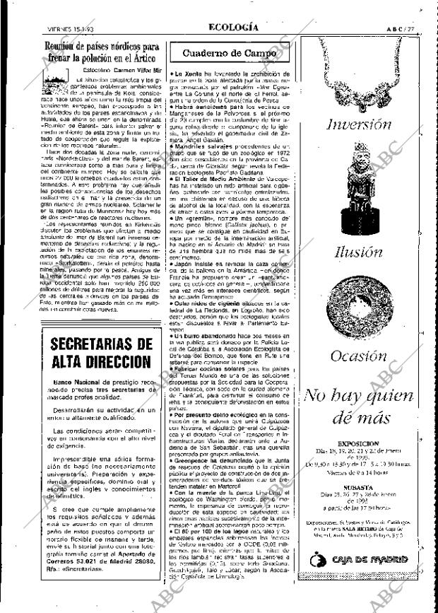 ABC MADRID 15-01-1993 página 77
