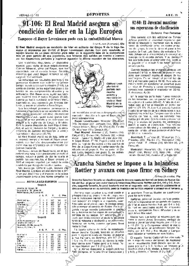 ABC MADRID 15-01-1993 página 85