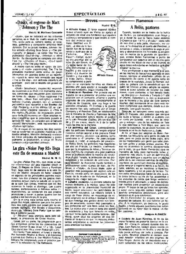 ABC MADRID 15-01-1993 página 97