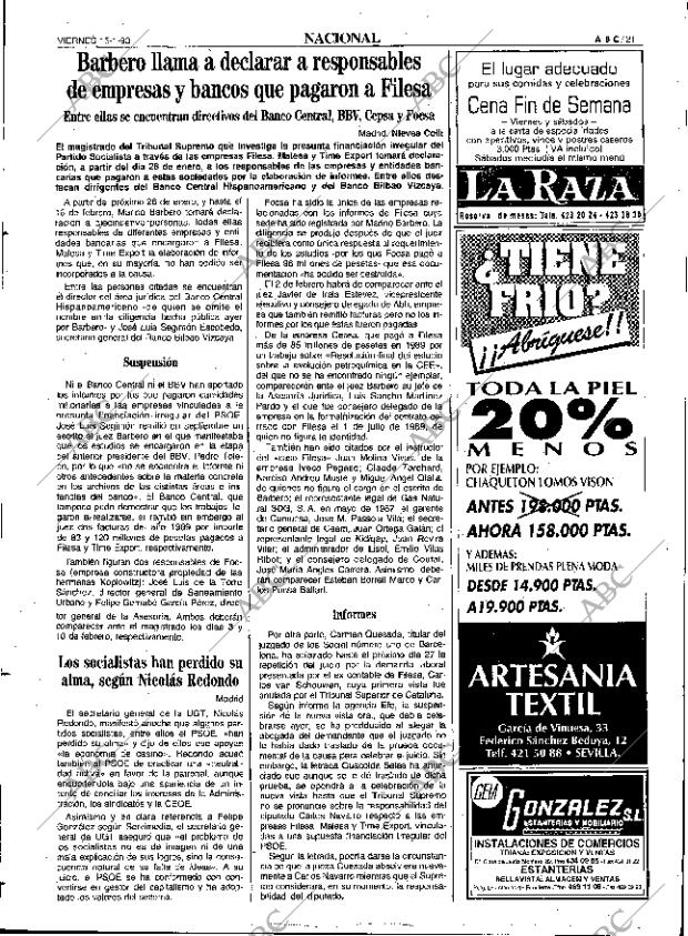 ABC SEVILLA 15-01-1993 página 21