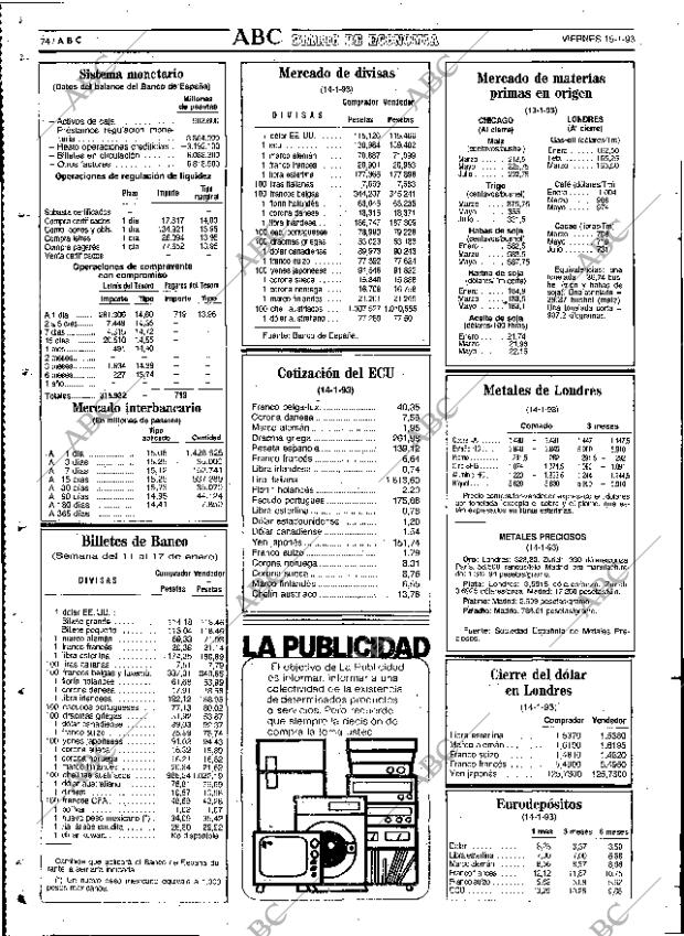 ABC SEVILLA 15-01-1993 página 74