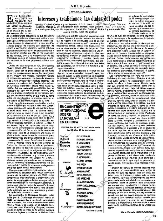 CULTURAL MADRID 15-01-1993 página 25