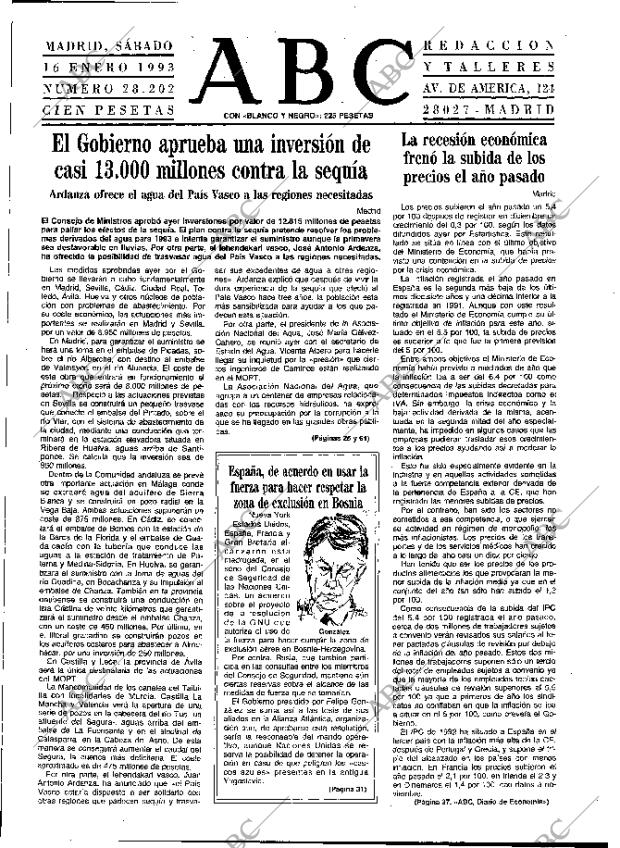 ABC MADRID 16-01-1993 página 17