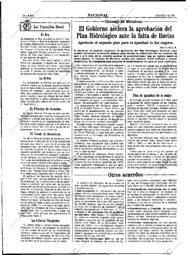 ABC MADRID 16-01-1993 página 24