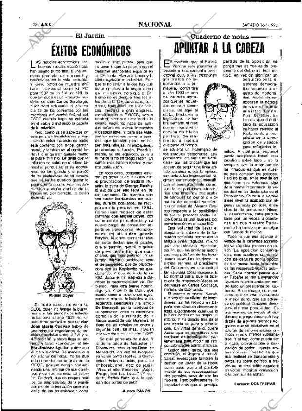 ABC MADRID 16-01-1993 página 28