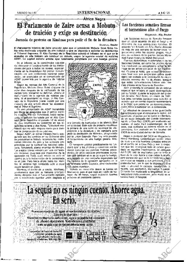 ABC MADRID 16-01-1993 página 35
