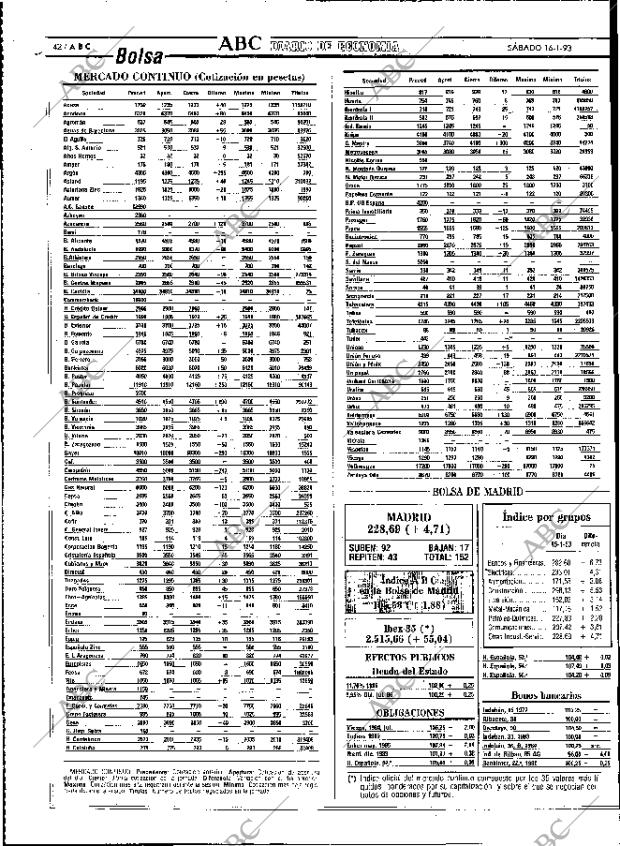 ABC MADRID 16-01-1993 página 42