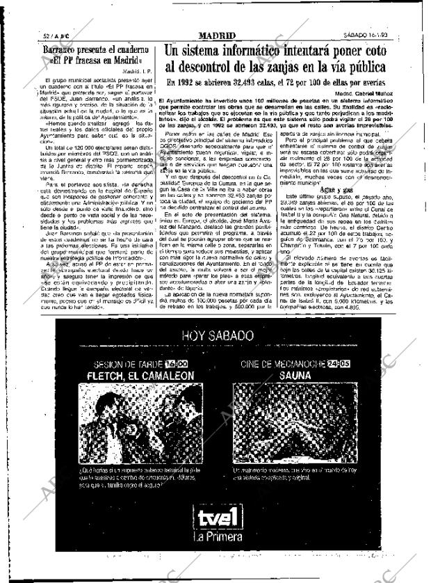 ABC MADRID 16-01-1993 página 52