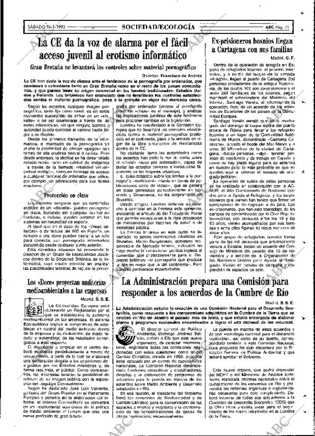 ABC MADRID 16-01-1993 página 71