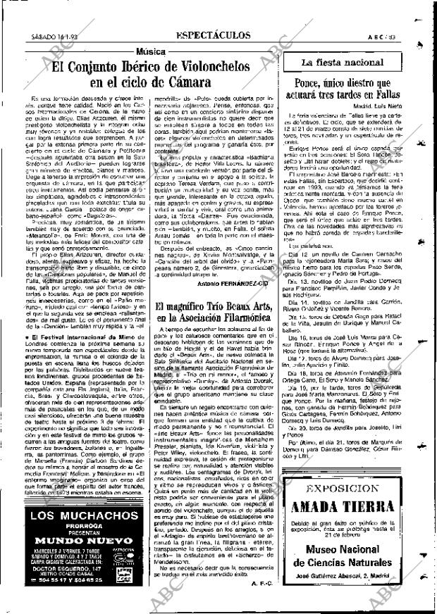 ABC MADRID 16-01-1993 página 83