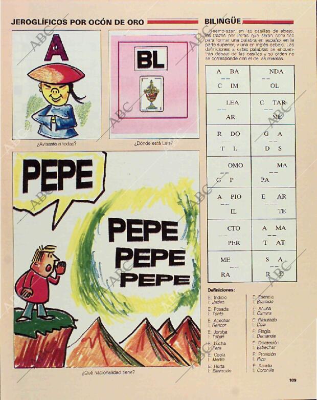 BLANCO Y NEGRO MADRID 17-01-1993 página 109