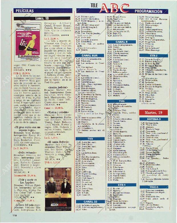 BLANCO Y NEGRO MADRID 17-01-1993 página 118