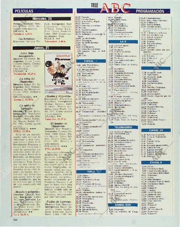 BLANCO Y NEGRO MADRID 17-01-1993 página 122