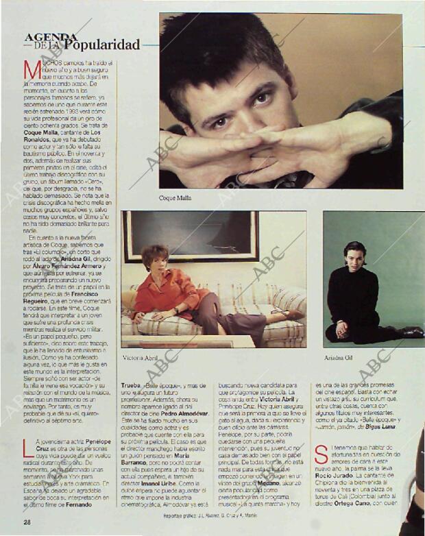 BLANCO Y NEGRO MADRID 17-01-1993 página 28