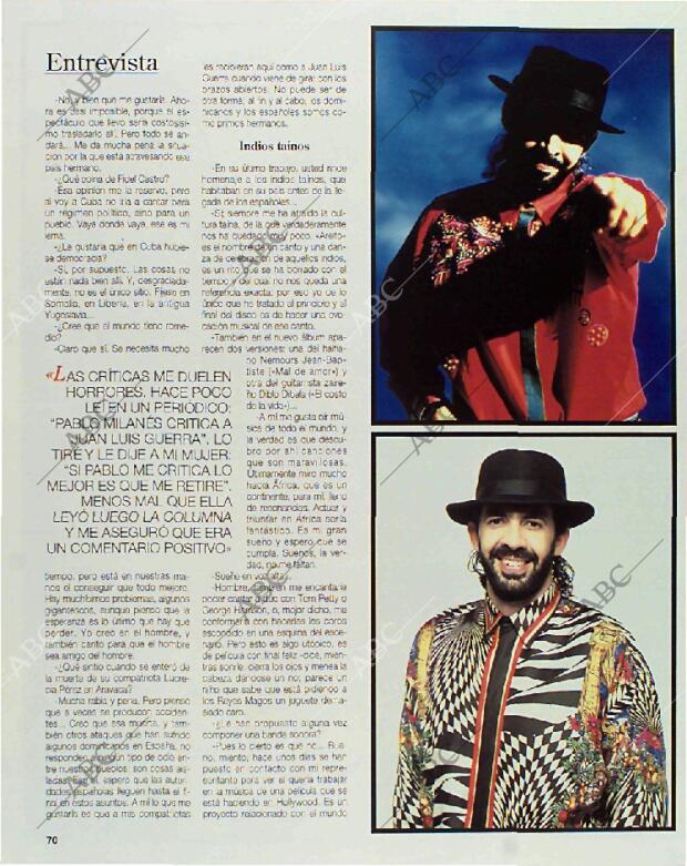 BLANCO Y NEGRO MADRID 17-01-1993 página 70