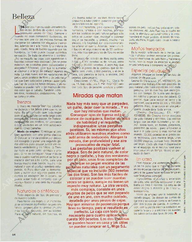 BLANCO Y NEGRO MADRID 17-01-1993 página 84