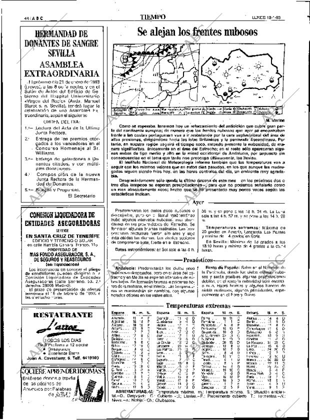 ABC SEVILLA 18-01-1993 página 44