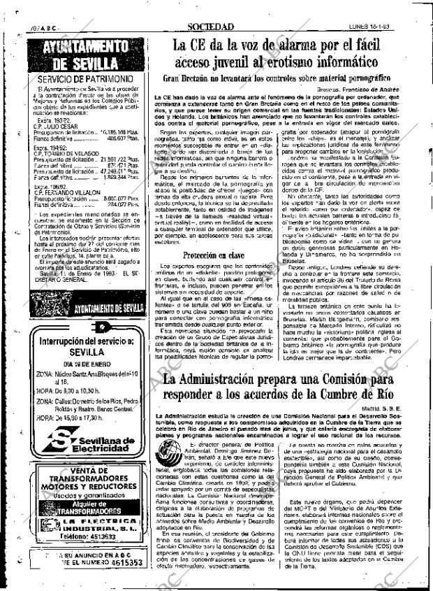 ABC SEVILLA 18-01-1993 página 70