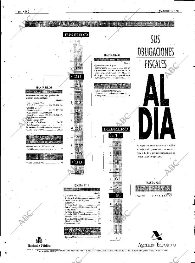 ABC SEVILLA 19-01-1993 página 88