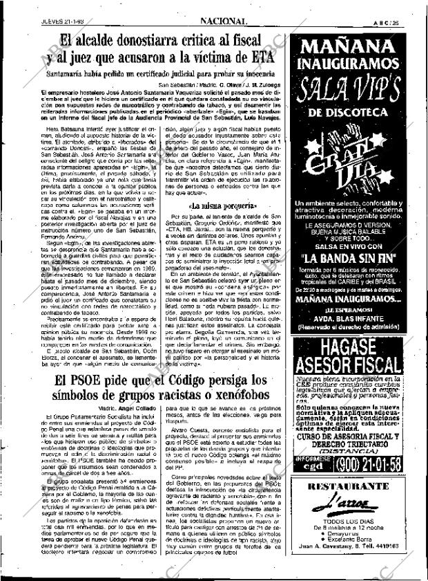 ABC SEVILLA 21-01-1993 página 25